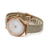 SWAROVSKI QUARTZ ANALOG WATCH Crystalline wonder 5656899 SILVER BEIGE スワロフスキー 腕時計 1年保証 クリスタライン ワンダー クォーツ アナログ 電池式 ウォッチ レディース シルバー ベージュ