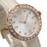 SWAROVSKI QUARTZ ANALOG WATCH Certa 5672968 BEIGE SILVER スワロフスキー 腕時計 セルタ クォーツ アナログ 電池式 ウォッチ レディース ベージュ シルバー
