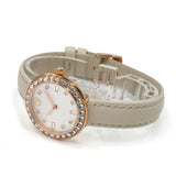 SWAROVSKI QUARTZ ANALOG WATCH Certa 5672968 BEIGE SILVER スワロフスキー 腕時計 セルタ クォーツ アナログ 電池式 ウォッチ レディース ベージュ シルバー