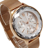 SWAROVSKI QUARTZ ANALOG WATCH Nova Chrono 5677506 SILVER ROSEGOLD スワロフスキー 腕時計 1年保証 ノヴァ クロノ クォーツ アナログ 電池式 ウォッチ レディース シルバー ローズゴールド