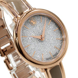 SWAROVSKI QUARTZ ANALOG WATCH Crystalline Bangle 5709814 BEIGE ROSEGOLD SILVER スワロフスキー 腕時計 クリスタル バングル クォーツ アナログ 電池式 ウォッチ レディース ベージュ ローズゴールド シルバー