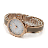 SWAROVSKI QUARTZ ANALOG WATCH Crystalline Bangle 5709814 BEIGE ROSEGOLD SILVER スワロフスキー 腕時計 クリスタル バングル クォーツ アナログ 電池式 ウォッチ レディース ベージュ ローズゴールド シルバー