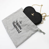 Vivienne Westwood SHOULDER BAG 58010001W S000B N402 BLACK ヴィヴィアン ウエストウッド ショルダーバッグ ハート クロスボディ バッグ レディース ブラック