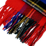 Johnstons WA000057 KU0303 WA57 Woven Tartan Check Scarf Stole ジョンストンズ 中判 ストール マフラー スカーフ カシミア タータン チェック レディース メンズ Royal Stewart