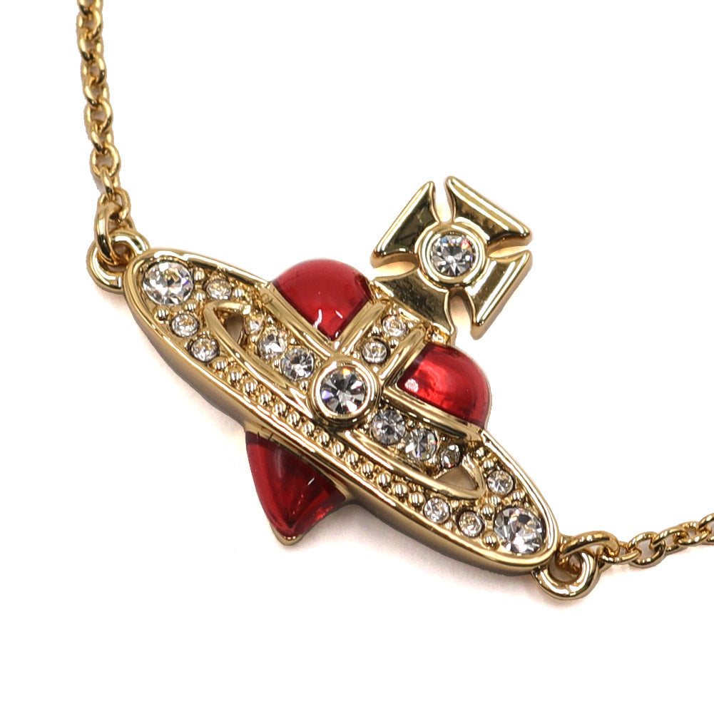Vivienne Westwood NEW DIAMANTE HEART BRACELET 6102021T