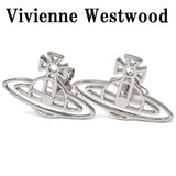 Vivienne Westwood THIN LINES FLAT ORB EARRINGS 62010208 02W003 SILVER ヴィヴィアン ウエストウッド ピアス シン ライン フラット オーブ 両耳 レディース シルバー