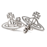 Vivienne Westwood THIN LINES FLAT ORB EARRINGS 62010208 02W003 SILVER ヴィヴィアン ウエストウッド ピアス シン ライン フラット オーブ 両耳 レディース シルバー