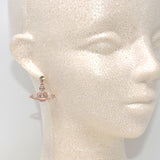 Vivienne Westwood MINI BAS RELIEF DROP EARRINGS 62020025 02G120 PINKGOLD ヴィヴィアン ウエストウッド ピアス ミニ バス レリーフ ドロップ スタッド 両耳用 アクセサリー おしゃれ レディース ピンクゴールド