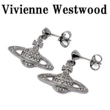 Vivienne Westwood MINI BAS RELIEF DROP EARRINGS 62020025 02S108 GUNMETAL ヴィヴィアン ウエストウッド ピアス ミニ バス レリーフ ドロップ スタッド 両耳用 アクセサリー おしゃれ レディース ガンメタル