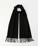 Johnstons WA000016 SA0900 WA16 ジョンストンズ プレーン スカーフ マフラー ストール カシミア 無地 レディース メンズ Black