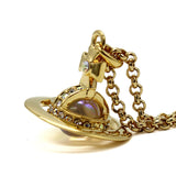 Vivienne Westwood NEW PETITE ORB PENDANT 63020098 02R995 GOLD ヴィヴィアン ウエストウッド ネックレス ペンダント ニュー プチ オーブ アクセサリー レディース ゴールド