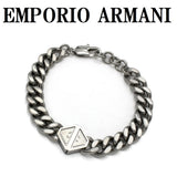 EMPORIO ARMANI BRACERET EGS3132040 SILVER エンポリオ アルマーニ ブレスレット アクセサリー おしゃれ メンズ シルバー