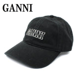 GANNI CAP A6300 099 BLACK ガニー キャップ 帽子 ベースボール ロゴ おしゃれ ウィメンズ レディース ブラック
