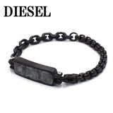 DIESEL BRACERET DX1326001 BLACK ディーゼル ブレスレット アクセサリー ブレス 腕輪 おしゃれ メンズ レディース ブラック