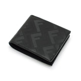 FENDI CLASSIC BILFOLD FF DIAGONAL WALLET 7M0169 AP1T F0GXN BLACK フェンディ 2つ折り 財布 ウォレット レザー メンズ ブラック