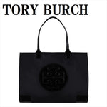 TORY BURCH ELLA TOTE BAG 90479001 BLACK トリーバーチ エラ トートバッグ ダブルT ロゴ パテント ナイロン レディース ブラック
