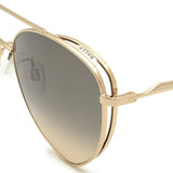 BALLY SUNGLASSES ASIAN FIT BY0003-H 28B 59 GREYBEIGE GOLD バリー サングラス アジアンフィット UVカット 紫外線カット ノーズパッド 鼻あて メンズ レディース グレーベージュ ゴールド