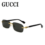 日本正規品 GUCCI SUNGLASSES GG1221S 001 GREY GOLD グッチ サングラス ノーズパッド 眼鏡 UVカット メンズ レディース グレー ゴールド