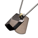 DIESEL NECKLACE PENDANT DX1143040 SILVER GUNMETAL ディーゼル ネックレス プレート ペンダント アクセサリー おしゃれ メンズ シルバー ガンメタル