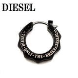 DIESEL EARRINGS DX1273001 BLACK ディーゼル ピアス シングル アクセサリー おしゃれ 片耳用 メンズ ブラック