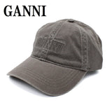 GANNI CAP A6302 523 FROST GRAY ガニー キャップ 帽子 ベースボール ロゴ おしゃれ ウィメンズ レディース フロストグレー