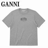 GANNI A1050057 920 PALOMA XS S M L XL ガニー Tシャツ 半袖 ロゴ プリント おしゃれ ウィメンズ レディース パロマ