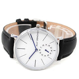 ALLY DENOVO AF5001.1 HERITAGE SMALL QUARTZ ANALOG WATCH WHITE BLACK アリーデノヴォ ヘリテージ スモール セコンド 腕時計 アナログ クォーツ 電池式 ウォッチ 36mm メンズ レディース ホワイト ブラック