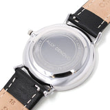 ALLY DENOVO AF5001.1 HERITAGE SMALL QUARTZ ANALOG WATCH WHITE BLACK アリーデノヴォ ヘリテージ スモール セコンド 腕時計 アナログ クォーツ 電池式 ウォッチ 36mm メンズ レディース ホワイト ブラック