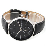 ALLY DENOVO AF5001.3 HERITAGE SMALL QUARTZ ANALOG WATCH BLACK アリーデノヴォ ヘリテージ スモール セコンド 腕時計 アナログ クォーツ 電池式 ウォッチ 36mm メンズ レディース ブラック