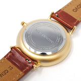 ALLY DENOVO AF5001.4 HERITAGE SMALL QUARTZ ANALOG WATCH WHITE BROWN アリーデノヴォ ヘリテージ スモール セコンド 腕時計 アナログ クォーツ 電池式 ウォッチ 36mm メンズ レディース ホワイト ブラウン