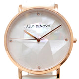 ALLY DENOVO AF5003.10 GAIA PEARL QUARTZ ANALOG WATCH WHITE アリーデノヴォ ガイアパール 腕時計 アナログ クォーツ 電池式 ウォッチ 36mm メンズ レディース ホワイトパール ホワイト