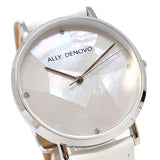 ALLY DENOVO AF5003.6 GAIA PEARL QUARTZ ANALOG WATCH WHITE アリーデノヴォ ガイアパール 腕時計 アナログ クォーツ 電池式 ウォッチ 36mm メンズ レディース ホワイトパール ホワイト