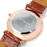 ALLY DENOVO AF5005.4 CARRARA MARBLE QUARTZ ANALOG WATCH WHITEMARBLE BROWN アリーデノヴォ カララマーブル 腕時計 アナログ クォーツ 電池式 ウォッチ 36mm メンズ レディース ホワイトマーブル ブラウン