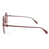 日本正規品 Alexander McQueen SUNGLASSES ASIAN FIT AM0275S 003 RED アレキサンダー マックイーン サングラス アジアンフィット UVカット 紫外線カット スカル レディース レッド