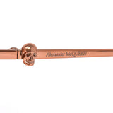 日本正規品 Alexander McQueen SUNGLASSES ASIAN FIT AM0275S 004 ORANGE NUDE アレキサンダー マックイーン サングラス アジアンフィット UVカット 紫外線カット スカル レディース オレンジ ヌード