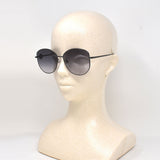 日本正規品 Alexander McQueen SUNGLASSES ASIAN FIT AM0288S 001 GREY RUTHENIUM アレキサンダー マックイーン サングラス アジアンフィット UVカット 紫外線カット レディース グレー ルテニウム