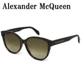 国内正規品 Alexander McQueen SUNGLASSES ASIAN FIT 57㎜ AM0303SK 002 BROWN HAVANA アレキサンダー マックイーン サングラス アジアンフィット アイウェア 眼鏡 UVカット ブラウン ハバナ