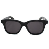 日本正規品 Alexander McQueen SUNGLASSES ASIAN FIT AM0382S 005 GREY BLACK アレキサンダー マックイーン サングラス アジアンフィット UVカット 紫外線カット メンズ レディース グレー ブラック