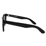 日本正規品 Alexander McQueen SUNGLASSES ASIAN FIT AM0382S 005 GREY BLACK アレキサンダー マックイーン サングラス アジアンフィット UVカット 紫外線カット メンズ レディース グレー ブラック