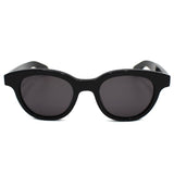 日本正規品 Alexander McQueen SUNGLASSES ASIAN FIT AM0383S 001 GREY BLACK アレキサンダー マックイーン サングラス アジアンフィット UVカット 紫外線カット メンズ レディース グレー ブラック