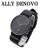 ALLY DENOVO AM5015.2 HERITAGE QUARTZ ANALOG WATCH BLACK 40mm アリーデノヴォ ヘリテージ 腕時計 アナログ クォーツ 電池式 ウォッチ メンズ レディース ブラック