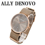 ALLY DENOVO AM5015.3 HERITAGE QUARTZ ANALOG WATCH LIGHT GREY 40mm アリーデノヴォ ヘリテージ 腕時計 アナログ クォーツ 電池式 ウォッチ メンズ レディース ライトグレー