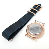 ALLY DENOVO AM5015.4 HERITAGE QUARTZ ANALOG WATCH NAVY 40mm アリーデノヴォ ヘリテージ 腕時計 アナログ クォーツ 電池式 ウォッチ メンズ レディース ネイビー