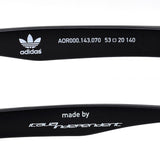 adidas SUNGLASSES ASIAN FIT AOR000 143 070 GRAY BLACK アディダス サングラス アジアンフィット メガネ 眼鏡 UVカット 紫外線カット メンズ レディース グレー ブラック