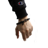 ARMANI EXCHANGE BRACERET AX G0047001 BLACK アルマーニ エクスチェンジ ブレスレット アクセサリー 腕輪 おしゃれ メンズ ブラック