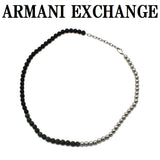 ARMANI EXCHANGE NECKLACE AXG0140040 NLP NLC SILVER BLACK GREEN アルマーニ エクスチェンジ ネックレス ペンダント アクセサリー おしゃれ メンズ マットシルバー ブラック グリーン