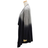 BAREFOOT DREAMS CALYPSO WRAP COZYCHIC LITE B436 OM 122 PEWTER BLACK ベアフットドリームズ カリプソ ラップ カーディガン ショール ブランケット グラデーション レディース ピューター ブラック S/M L/XL
