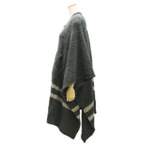 BAREFOOT DREAMS COZYCHIC EVERYTHING COZY B819 209 CARBON SAND ベアフットドリームズ エブリシング コジー ポンチョ ショール ルームウエア 部屋着 レディース カーボン サンド
