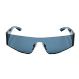 日本正規品 BALENCIAGA SUNGLASSES BB0041S 014 BLUE CLEAR バレンシアガ サングラス ノーズパッド UVカット 紫外線カット メンズ レディース ブルー クリア