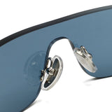 日本正規品 BALENCIAGA SUNGLASSES BB0041S 014 BLUE CLEAR バレンシアガ サングラス ノーズパッド UVカット 紫外線カット メンズ レディース ブルー クリア